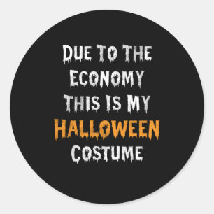 Adesivo Por Causa Da Economia Este É Meu Traje De Hallowee