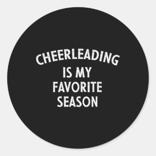 Adesivo Por cheerleading é minha estação favorita