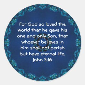 Adesivo Por Deus tanto amava o mundo... John 3:16