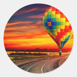 Adesivo Por do sol do balão
