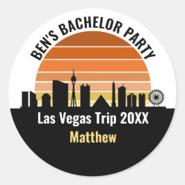 Adesivo Pôr do sol do Las Vegas Strip Férias Personalizada