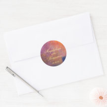 Pôr do Sol Dourado Laranja Roxo Céu Arte Casamento