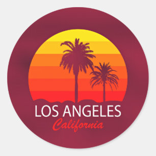 Adesivo pôr do sol em Los Angeles, Califórnia