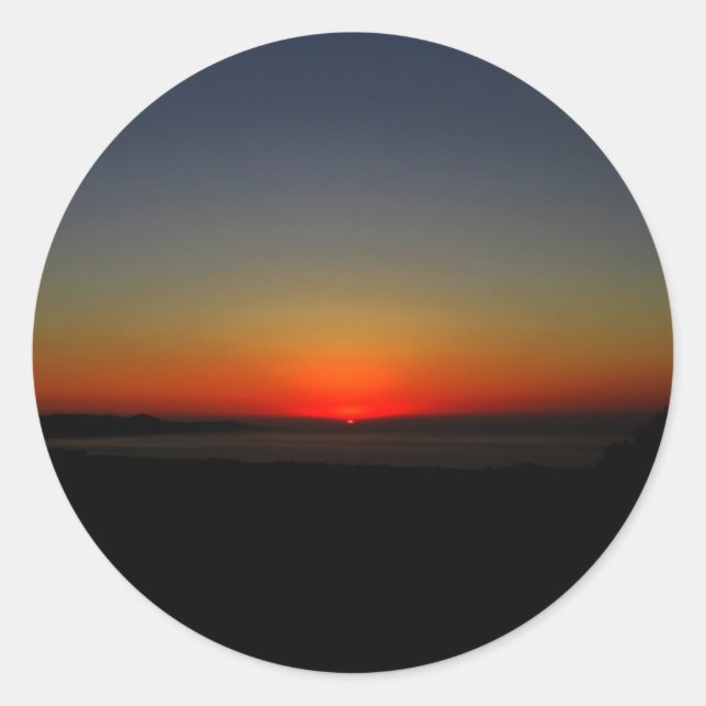 Adesivo Pôr do sol na água (Frente)