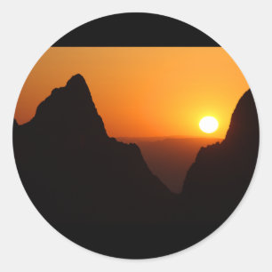 Adesivo Por do sol na janela