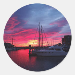 Adesivo Pôr do sol no Marina de Hartlepool
