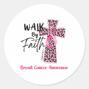 Adesivo Por Faith Breth Cancer Consciência Cristã Jesus W