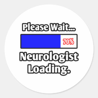 Adesivo Por Favor, Espere... Neurologista Carregando
