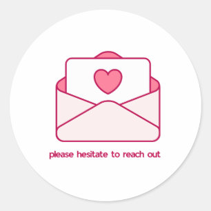 Adesivo Por favor, hesite em entrar em contato Design de E