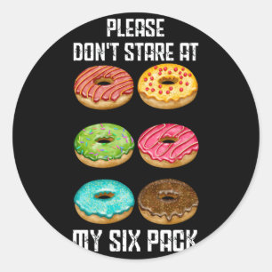 Adesivo Por Favor, Não Olhem Para As Minhas Rosquinhas De