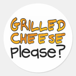 Adesivo Por favor, queijo grelhado?