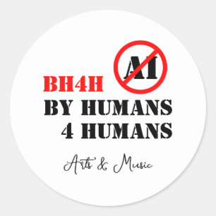 Adesivo Por Humanos 4 Humanos / Artes e Música (BH4H)