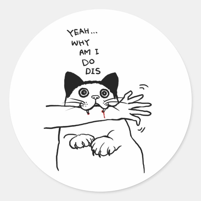 Adesivo Por Que Estou Fazendo Isso? (Frente)