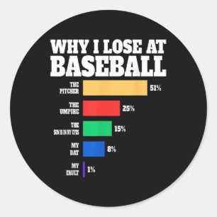 Adesivo Por Que Eu Perder Na Citação De Lover De Baseball