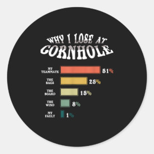 Adesivo Por que eu Perder o Estilo de Vintagem Cornhole