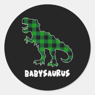 Adesivo Por Saurus T-rex Dinossauros Xadrez Dia de São Pat