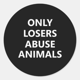 Adesivo Pôr termo ao abuso de crueldade contra os animais