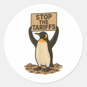 Adesivo Pôr Termo Às Tarifas De Penguim Anti-Pautal Engraç