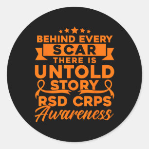 Adesivo Por Trás De Cada Cicatriz Rsd Crps Consciência