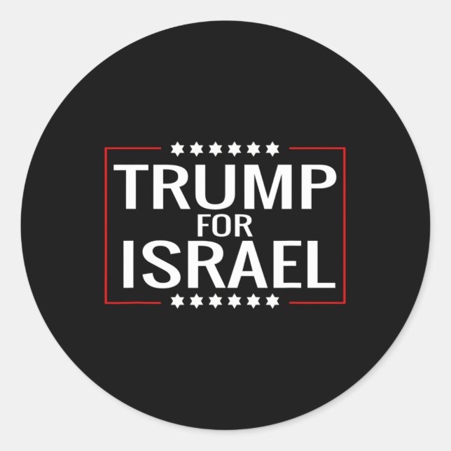 Adesivo Por Trump 2020 Hebraico Rally Sign-jedesejo Israel (Frente)
