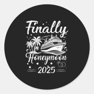 Adesivo Por último, 2025 "Honeymoo" do cruzeiro romântico