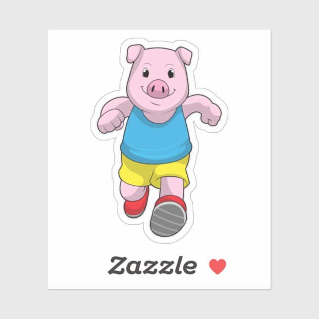 Adesivo Porco como Executante em Execução (Folha)