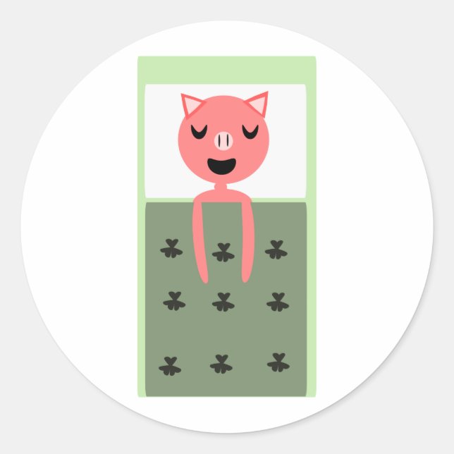 Adesivo Porco de dormir (Frente)