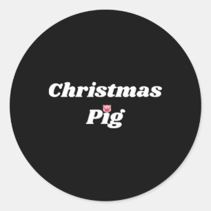 Adesivo Porco de Natal - Presentes de Porco e Porquinha pa