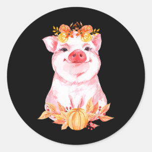 Adesivo Porco Feliz, Porco Fritual, outono, Fazendas
