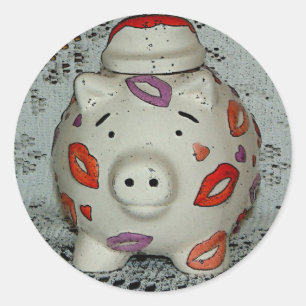 Adesivo Porco Lipstick adaptável