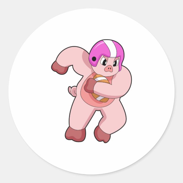 Adesivo Porco no futebol (Frente)