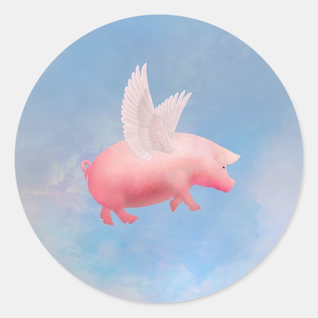 Adesivo Porco voador (Frente)