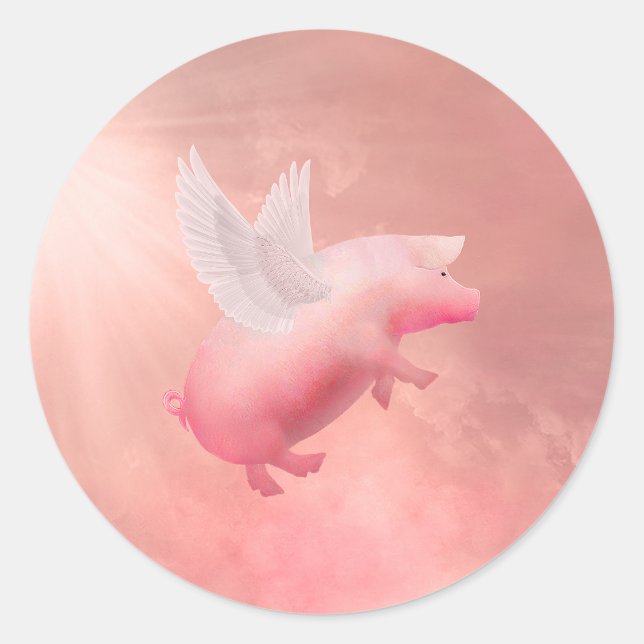 Adesivo Porco voador (Frente)