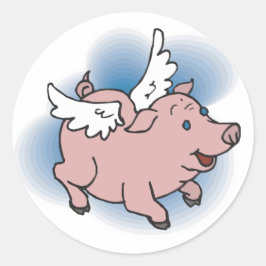 Adesivo Porco voador