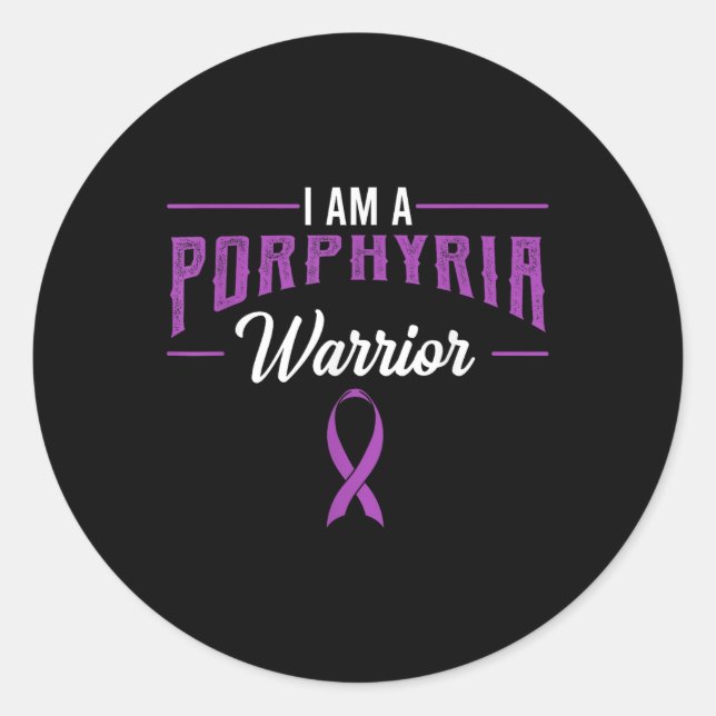 Adesivo Porfiria Warrior Awarness Defensor (Frente)