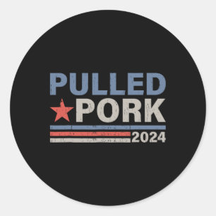 Adesivo Pork 24 Engraçado Churrasco Sobre Eleição Política