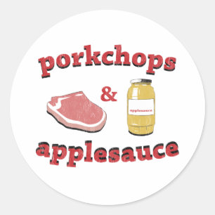 Adesivo porkchops & compota de maçã