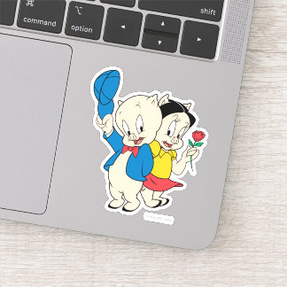 Adesivo Porky Pig e Petunia