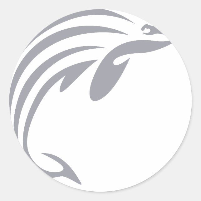 Adesivo Porpoise Harbour no Estilo de Desenho de Swish (Frente)