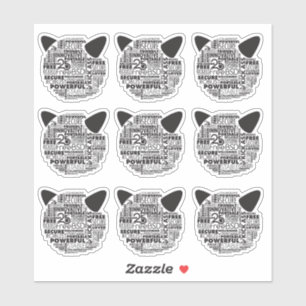 Adesivo Porque adoro os vinil-Stickers do 25 do FreeBSD