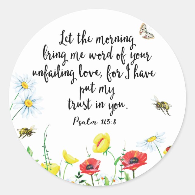 Adesivo Porque eu coloquei minha confiança em você (Frente)