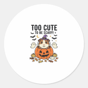 Adesivo Porquinho-da-índia de Halloween Muito Fofo Para Se