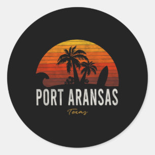 Adesivo Port ArKansas Tx Texas Beach Palms VacSurf Su