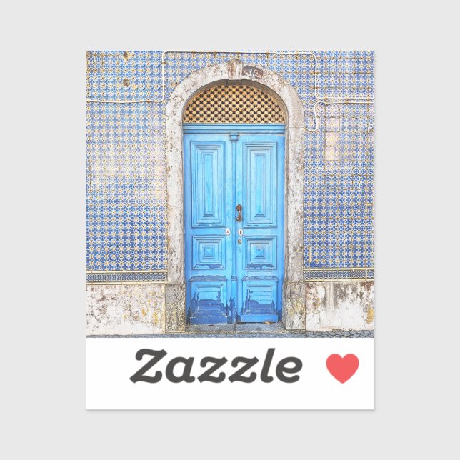 Adesivo Porta azul Portugal (Folha)