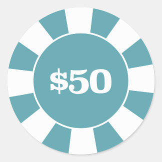 Adesivo Porta copos Poker 50 Azul