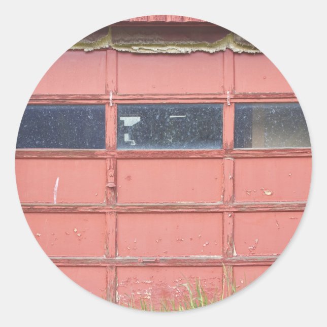 Adesivo Porta de Garagem Vermelha (Frente)