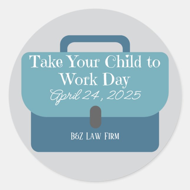 Adesivo Porta-documentos personalizados Traga seu filho pa (Frente)