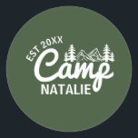 Adesivo Porta-Festas de solteira Personalizadas do Campo<br><div class="desc">Ponha o tom para uma celebração inesquecível ao ar livre com os nossos palettes clássicos redondos da Festa de solteira do Campo Personalizado. Perfeito como rótulos de garrafas de água ou como um detalhe divertido em sacos de presentes, estes adesivos são personalizados para ajustado do seu tema de solteira de...</div>