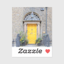 Porta Georgiana Amarela em Dublin