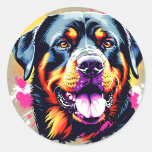 Adesivo Portait Dog Rottweiler